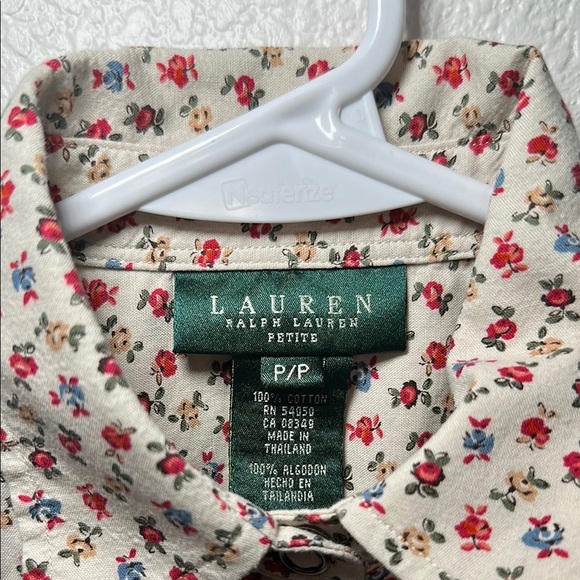 Lauren Ralph Lauren Flower Button Up PP - Picture 4 of 9